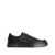 Dolce & Gabbana 'Portofino' Black Sneakers With Mesh Inserts And Embossed Logo On The Side In Leather Man Black