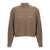 Brunello Cucinelli Brunello Cucinelli 'Rustic Dazzling Net' Cropped Sweater BROWN
