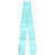DSQUARED2 Solid Color Silk Slim Foulard Light Blue