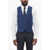 CORNELIANI Double-Brested Vest With Hidden Placket Blue