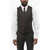 CORNELIANI 5 Buttons Reset Wool Vest With Jetted Pockets Black