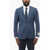 CORNELIANI Cc Collection Half-Lined Refined Jacquard Wool Blazer Blue