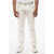 CORNELIANI Id Straight-Leg Denims With Contrasting Stitching White
