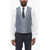 CORNELIANI Code Blended Silk Double-Brested Vest With Slit Pocket Light Blue