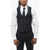 CORNELIANI Virgin Wool Cerim.academy Waistcoat With Back Adjuster Blue