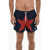 DSQUARED2 Color Block Star Swim Shorts Blue