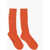 DSQUARED2 Solid Color Wool Blend Long Socks Orange