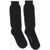 DSQUARED2 Solid Color Wool Blend Long Socks Black