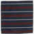 DSQUARED2 Striped Silk And Cotton Pocket Square Blue