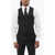 CORNELIANI Cool Wool Vest With Slit Pocket Black