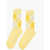 DSQUARED2 Argyle Motif Ribbed Long Socks Yellow