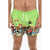 DSQUARED2 Printed Pixel Swim Shorts Green