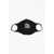 DSQUARED2 Icon Solid Color Face Mask With Contrasting Detail Black