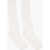 DSQUARED2 Solid Color Long Socks With Perforated Details White