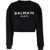 Balmain Sweatshirt With Logo Print BLACK