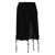 Blumarine Blumarine Black Viscose Midi Skirt Black