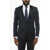 CORNELIANI Cc Collection Virgin Wool Reset Blazer With Velvet Collar Midnight Blue