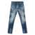 DSQUARED2 'Cool Gut' Blue Jeans With Belt Loops And All-Over Painted Details In Denim Man BLUE