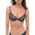 DSQUARED2 Push-Up Lace Bra With Logoed Shoulder Straps Blue
