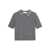 Blumarine Grey Polo Shirt  With Collar Beaded In Wool Woman GREY