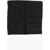 CORNELIANI Cc Collection Silk Pocket Square With Lurex Motif Black
