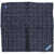 CORNELIANI Geometric Patterned Silk Pocket Square Blue