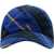 Burberry Tartan Linen Baseball Cap Blue