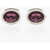 CORNELIANI Brass Cufflinks With Swarovskis Pink