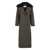 Blumarine Green Coat With Classic Lapels And Removable Collar In Wool Blend Woman GREEN