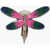 DSQUARED2 Metal Clip-On Single Earring With Butterfly Shaped Detail Multicolor