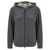 Brunello Cucinelli Brunello Cucinelli 'Precious Zipper Pull' Hoodie GRAY