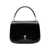 AMI Paris Black Handbag With Adc Patch On The Front And Adjustable And Removable Shoulder Strap In Leather Woman Black