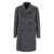 Tagliatore 'Arden' Grey Double-Breasted Coat With Notched Revers In Wool And Cashmere Man GREY