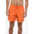 Nike Swim Solid Color Sneaker Patch Volley Swim Shorts With Draws Orange