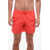 Nike Solid Color Swim Shorts With 3 Pockets Orange
