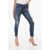 DSQUARED2 Skinny Denims With Ankle Zip Blue