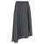 Brunello Cucinelli Brunello Cucinelli Asymmetrical Wool Skirt GRAY