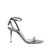Tom Ford Metallic Sandals With High Stiletto Heel And Padlock Detail On The Ankle In Leather Woman GREY