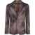 AVANT TOI Avant Toi Felted Rever Jacket With Black Brush Strokes Effect Clothing BROWN
