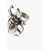 DSQUARED2 Metal Beetle Shaped Ring Silver