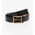 DSQUARED2 Crocodile Effect Leather Belt With Golden Buckle 30Mm Black