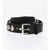 DSQUARED2 Leather Belt Embellished With Studs And Shells 30Mm Black