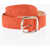DSQUARED2 Solid Color Suede Belt 40Mm Red
