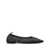 Tory Burch Black Ballet Flats With All-Over Crystals Application In Tech Fabric Woman Black
