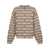 Balenciaga Balenciaga Allover Logo Crewneck Sweater Beige
