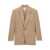 Saint Laurent Saint Laurent Wool Single-Breasted Jacket Beige
