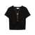 Elisabetta Franchi Elisabetta Franchi T_Shirt With Bow Necklace Black