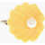 DSQUARED2 Single Clip-On Shell Shaped Earring With Central Bead Yellow
