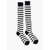 DSQUARED2 Striped Two-Tone Long Socks White