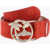 DSQUARED2 Suede Belt 40Mm Red